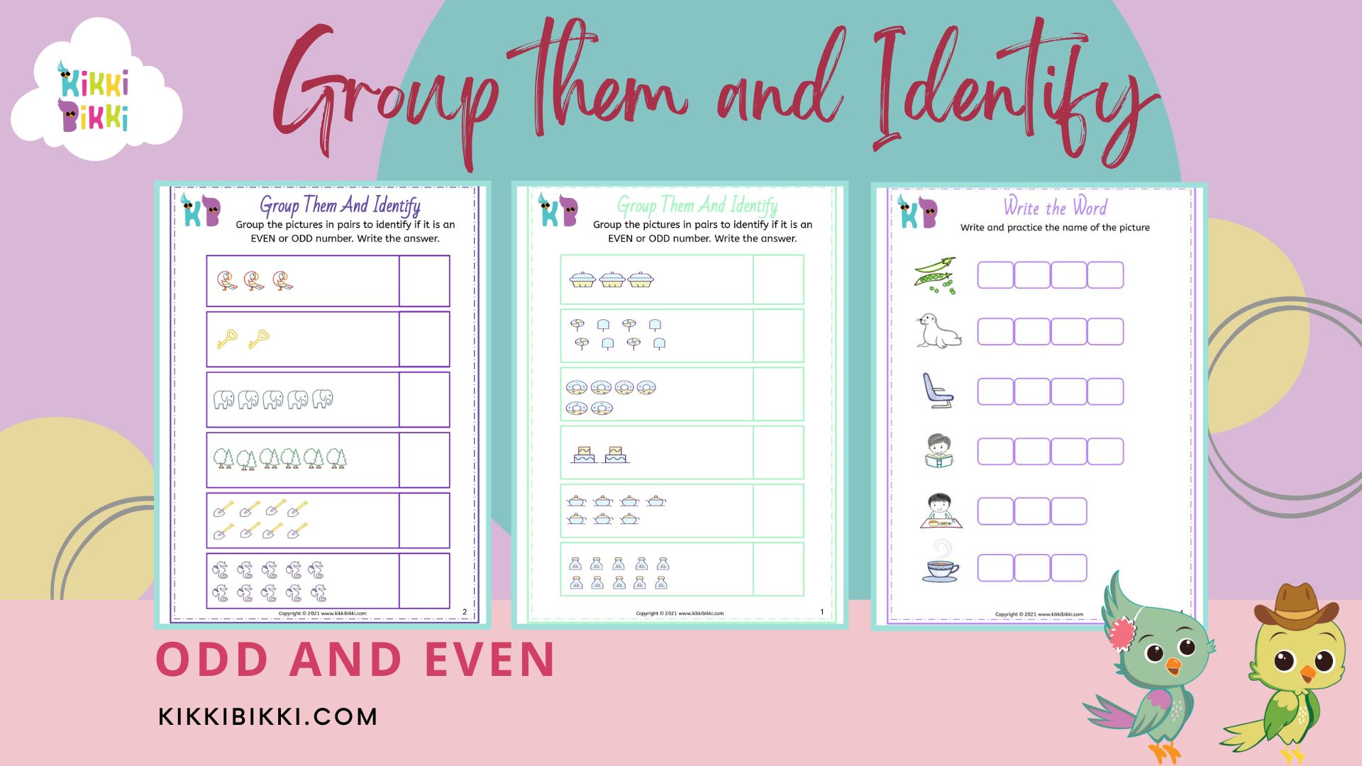 Odd and Even Numbers Worksheets for Kids