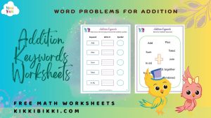 Free Addition Word Problems Worksheets for Kindergarten