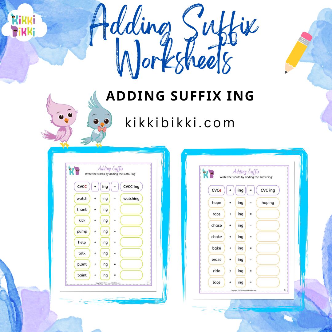 Phonics Fun: Adding Suffix ING Worksheet for Kindergarten