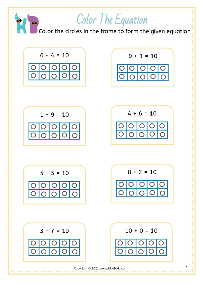 Color the Equation