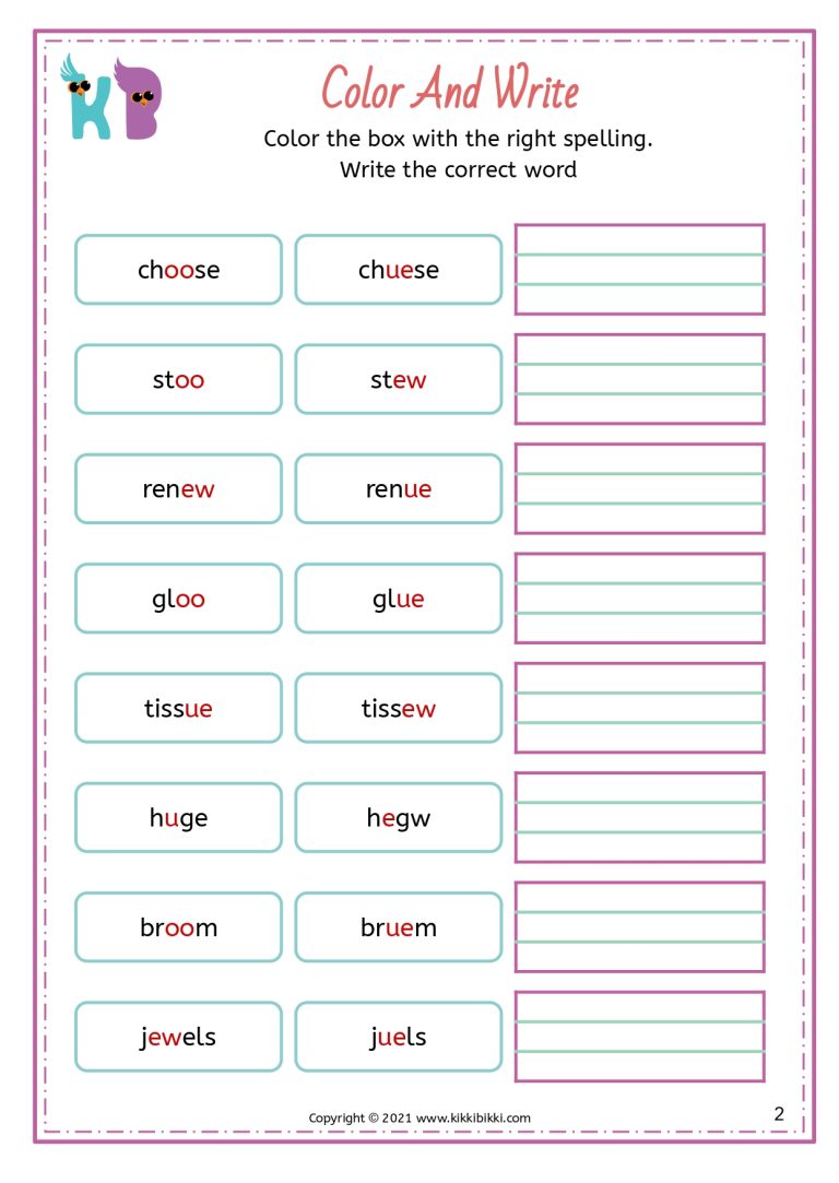 Color and Write