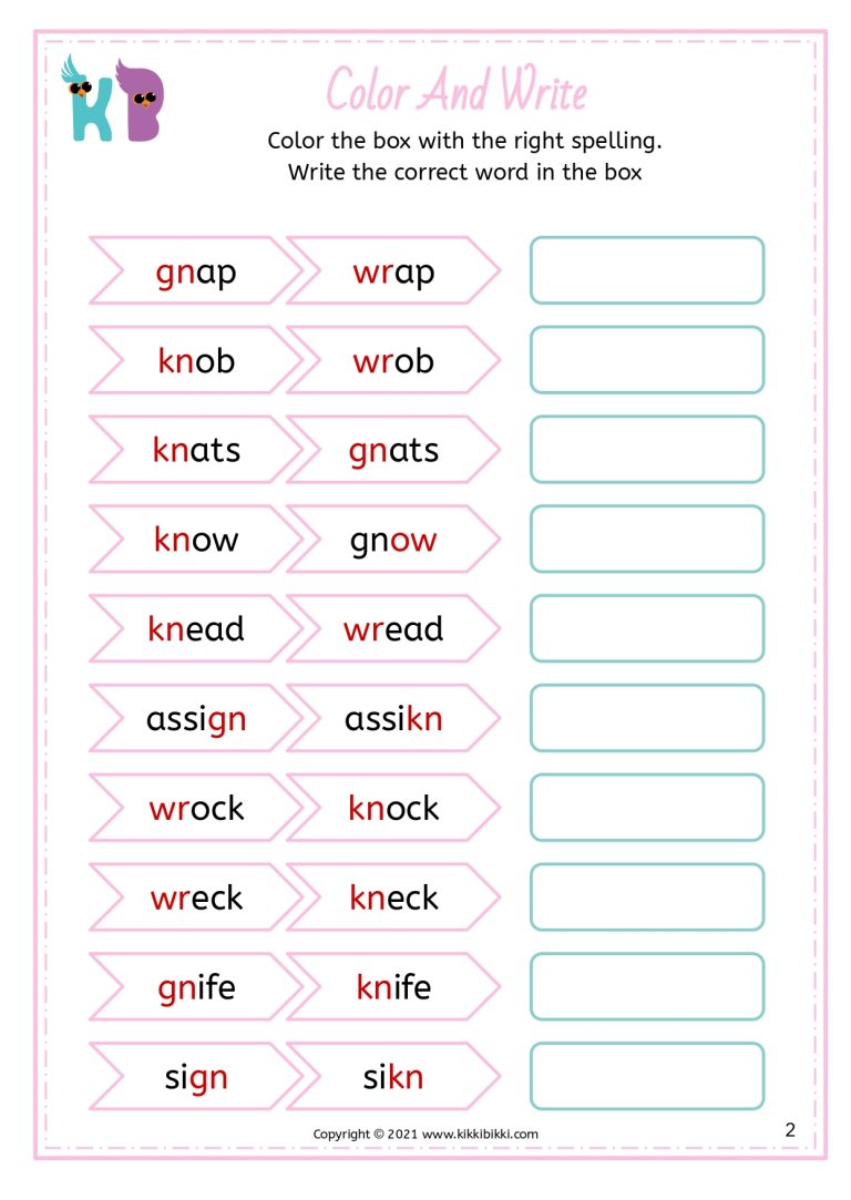 Color and Write